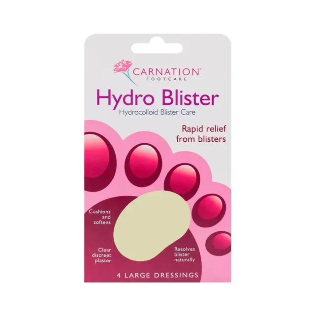 Carnation Hydrocolloid Blister Care Γρήγορη ανακούφιση από τις φουσκάλες, 4 τεμάχια