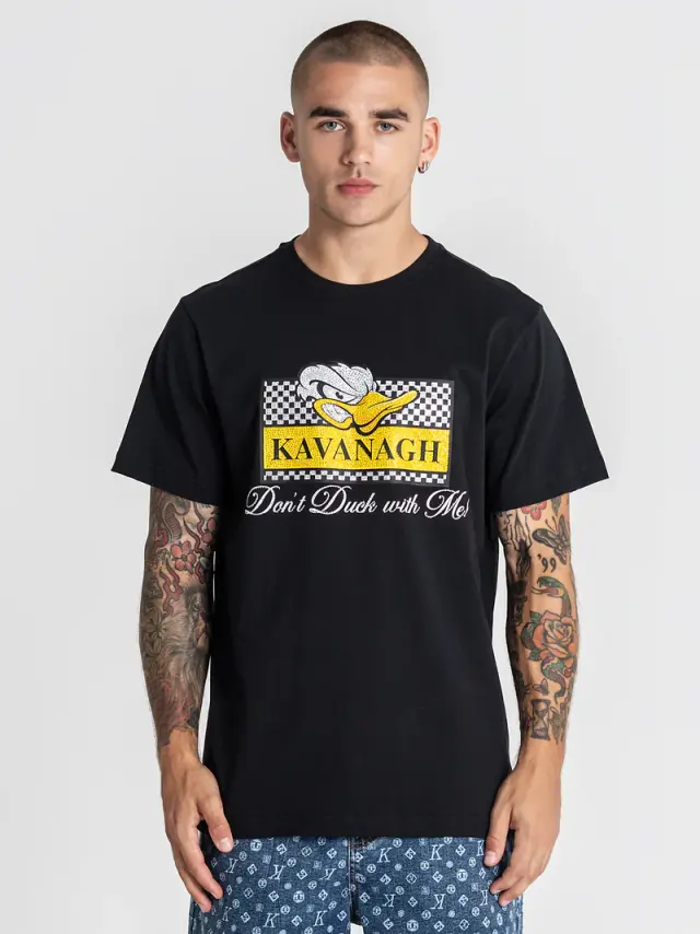Gianni Kavanagh Ανδρικό GRUMPY DUCK T-Shirt – Black - XL