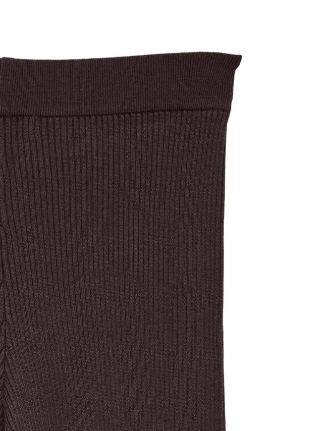 Vero Moda γυναικείο πλεκτό παντελόνι ριμπ VMGOLD 10345717-2 2