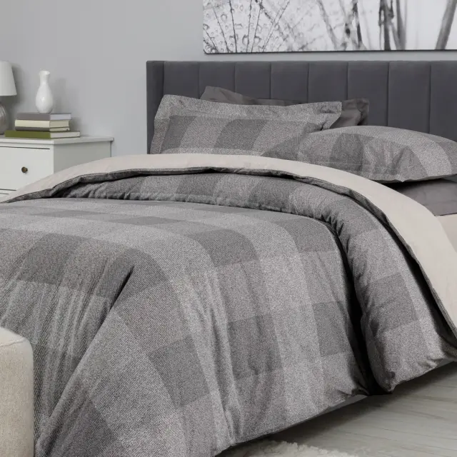 Σετ Σεντόνια Μονά με Λάστιχο 3 Τεμαχίων Das Home 5458 Grey-Beige 120x200+35