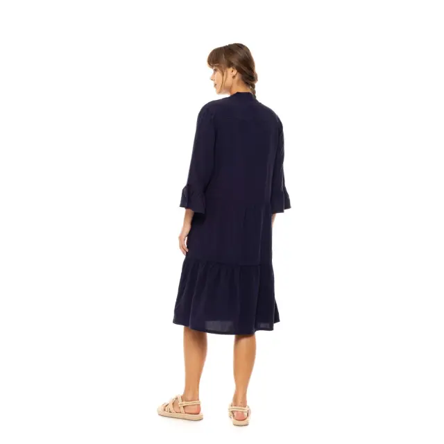 Beachwear Midi Solid BN-294 Yacht Blue Pink Label Beachwear - XL 3