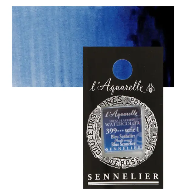 Χρώμα Ακουαρέλας Sennelier l Aquarelle Half Pan - 399 Blue Sennelier