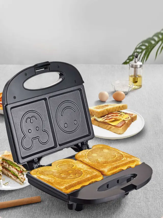 Τοστιέρα για 2 σάντουιτς με σχέδια 750W Sokany SK-128 2