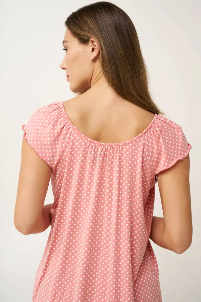 Γυναικείες Καλοκαιρινές Micromodal Πιτζάμες Vamp 24062 PINK TAN 2