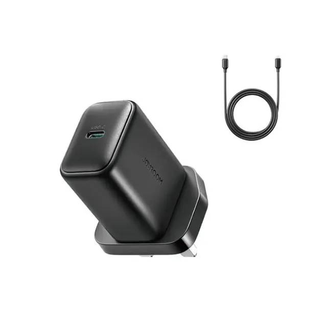 Joyroom Φορτιστής JR-TCF23 25W (UK) with 1m USB-C Cable Black