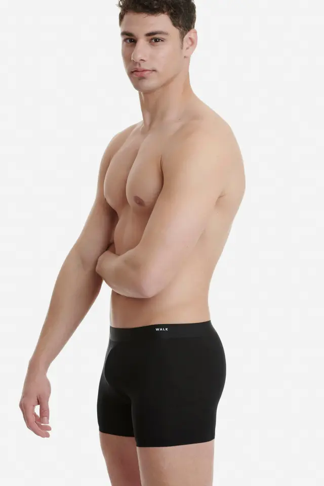 Μαυρο ανδρικο seamless boxer Walk 3