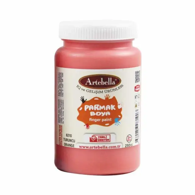Artebella Δακτυλομπογιά - 8210 Orange - 250ml
