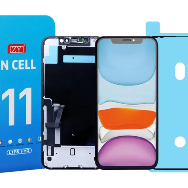 OΘΟΝΗ ΖΥ In Cell με Μηχανισμό Αφής για iPhone 11 (Μαύρο)