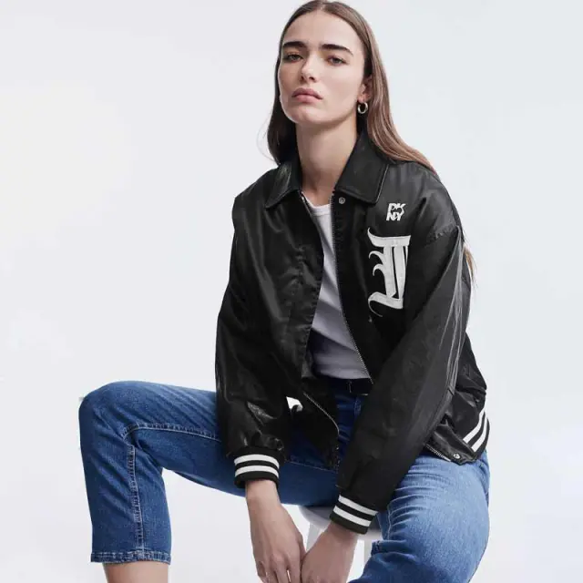 Μπόμπερ Μπουφάν DKNY D2B4A119-BLK Μαύρο - M