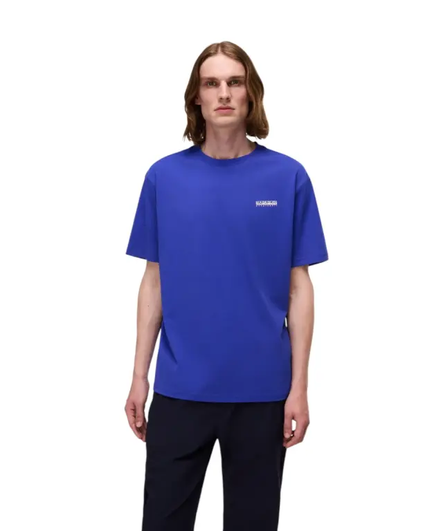 Napapijri - Ανδρικό T-shirt S Smallbox Regular Fit NP0A88TR-B3B Μπλε - S