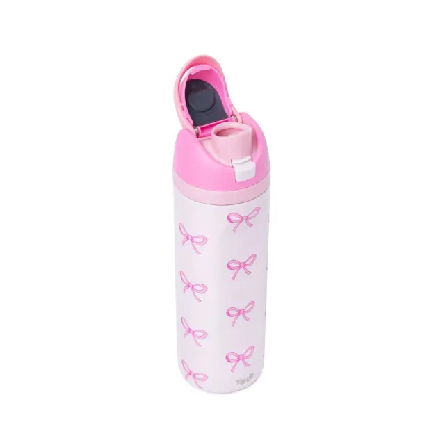 Μεταλλικό Θερμός 2 σε 1 Pink Bow YOLO 700ml 3