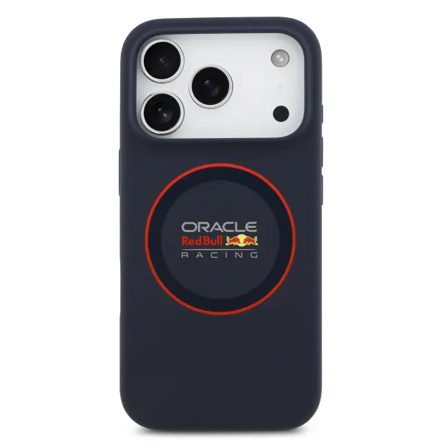 Red Bull Silicone Red Ring MagSafe Case for iPhone 17 Pro Navy 3