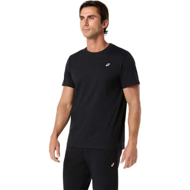 Asics Men's Spiral Embroidery Shortsleeve T-Shirt Μαύρο 2031F458-001 (Asics) 2