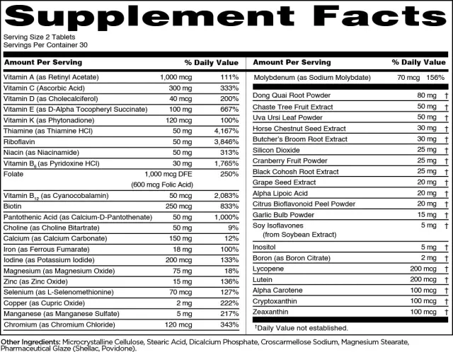Rule1 Women's Train Daily Multivitamin 2