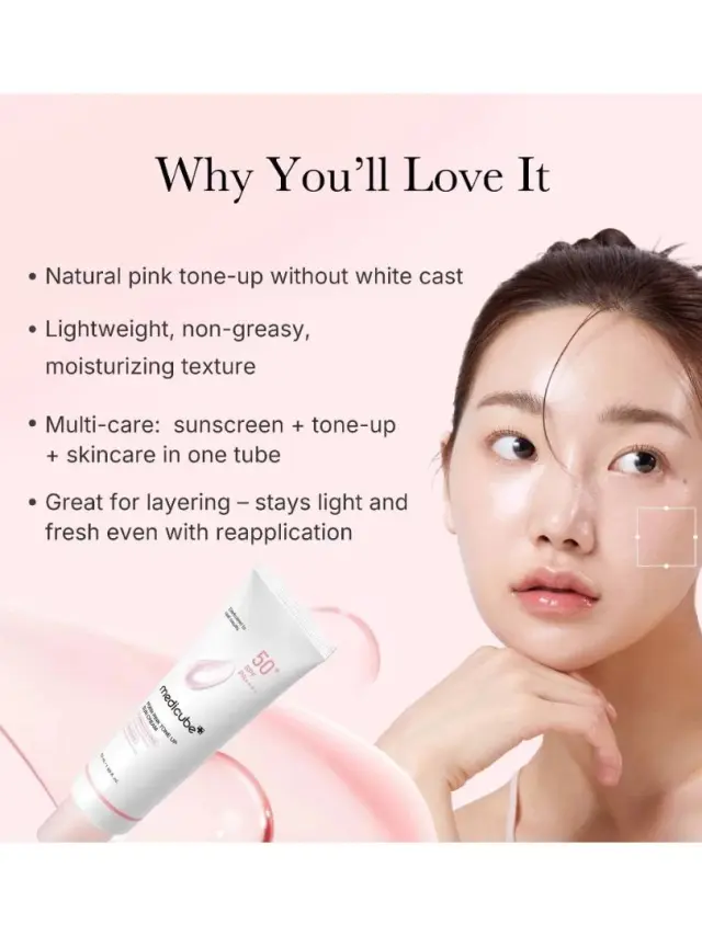 Medicube PDRN Pink Tone Up Sun Cream - Αντηλιακή κρέμα αντιγήρανσης και υψηλής προστασίας 2