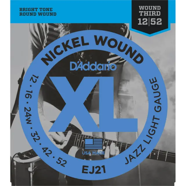 D'Addario EJ21 Χορδές Ηλεκτρικής Κιθάρας 12-52 (3rd Wound)