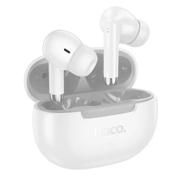 Hoco In-ear Bluetooth Handsfree Ακουστικά με Θήκη Φόρτισης Άσπρα EQ24 2