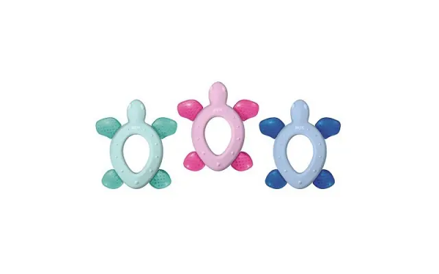 Nuk Cool All-Around 3m+ Δακτύλιος Οδοντοφυΐας Ψυγείου με Σχέδιο Μωβ Χελωνάκι (10.256.451), 1τμχ 2