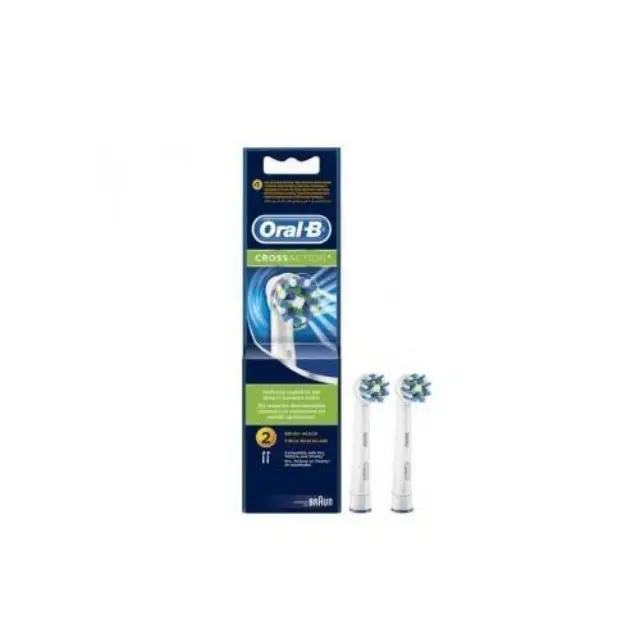 Oral-B Cross Action Ανταλλακτικές Κεφαλές για Ηλεκτρική Οδοντόβουρτσα, 2τμχ