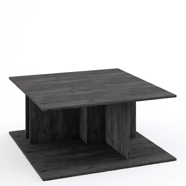 Τραπεζάκι Σαλονιού ΑΡΙΑΔΝΗ Μοριοσανίδα Black Concrete 90x90x43cm