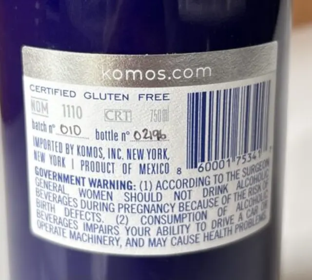 KOMOS TEQUILA ANEJO CRISTALINO 700ML 2