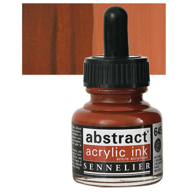 Sennelier Abstract Ακρυλικό Μελάνι 645 Chinese Orange - 30ml