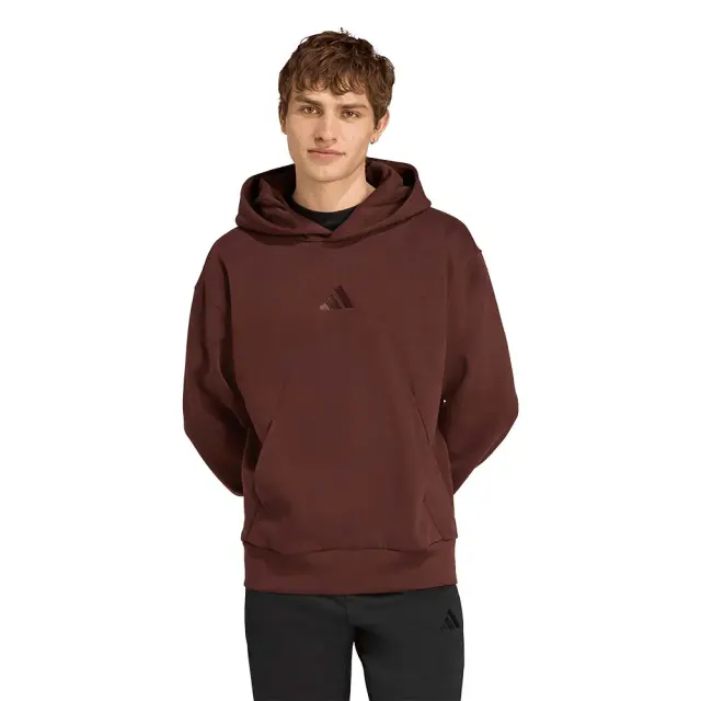 adidas Sportswear Men's All SZN Fleece Hoodie Μπορντό JX5090 (adidas Sportswear)
