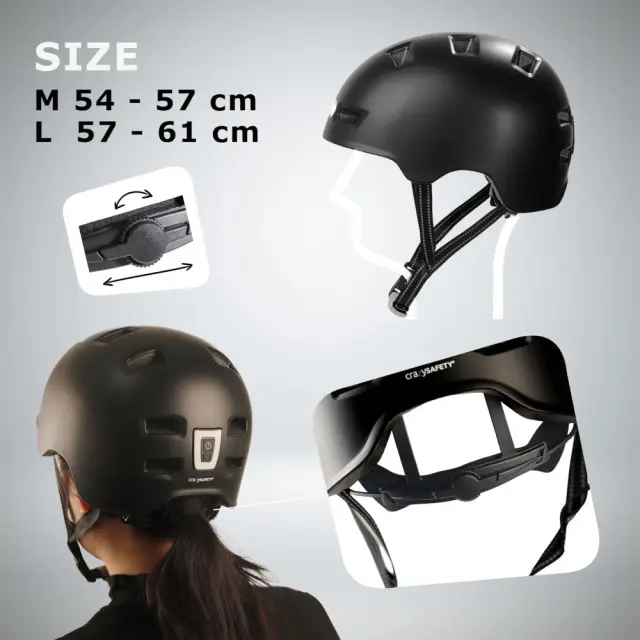 Κράνος Vertigo Black Crazy Safety 320150-10 - 54-57 cm (6-10Y) 2