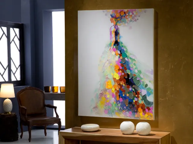Πίνακας Gala 762905 – Acrylic 90x120 cm | Μοντέρνος Πίνακας Ζωγραφικής Άσπρο Γαλάζιο Γκρί Εκρού Καφέ Κεραμιδί Κίτρινο Μπλε Μωβ Πολύχρωμο Πορτοκαλί Ροζ Σκούρο μπλέ