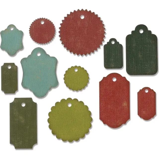 Μήτρες Sizzix Framelits Dies, Ετικέτες, σετ 12 τεμ.