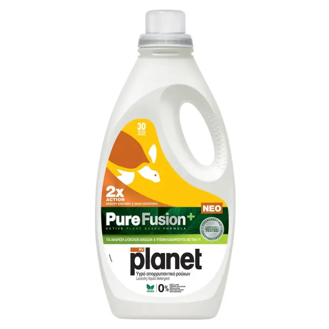 My planet Υγρό Πλυντηρίου Ρούχων Pure Fusion + 45 μεζ./2070ml