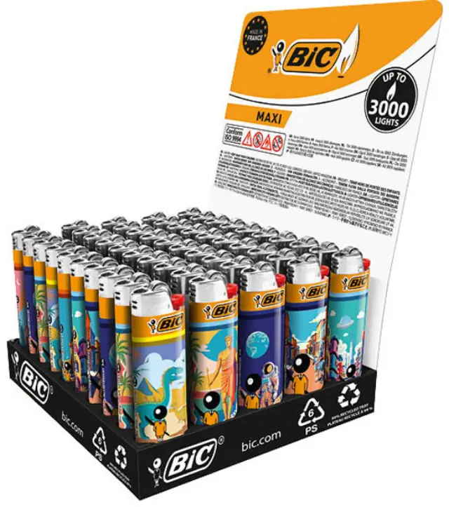 Bic Maxi Αναπτήρας Πέτρας - Μεγάλος Cartoons (By Manuel Vila) 2