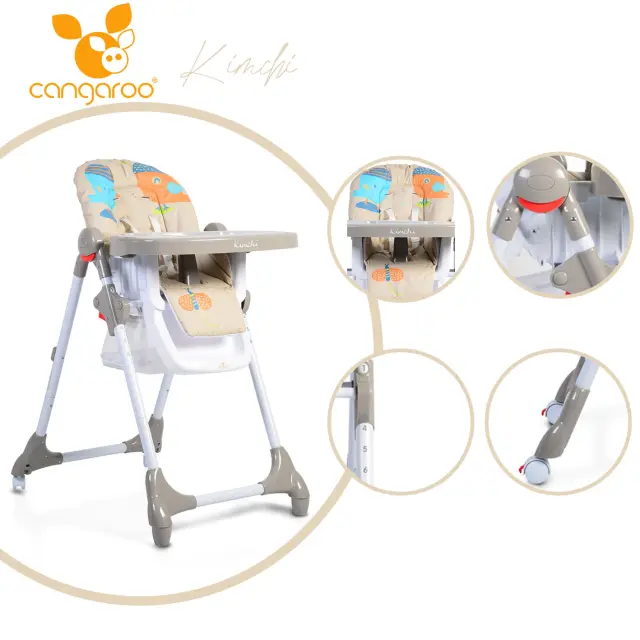 Kimchi Moni-Cangaroo Καρεκλάκι Φαγητού Khaki 3800146237639