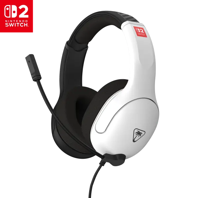 Turtle Beach - Airlite Fit Headset Black & White - Nintendo Switch 2 - Nintendo Switch 2