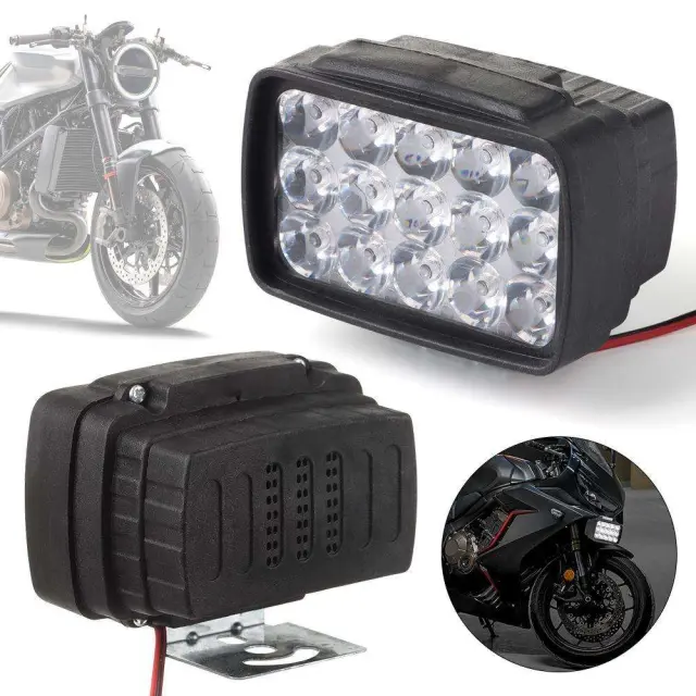 Προβολέας μηχανής 15 led 45W 12V 6000K 2