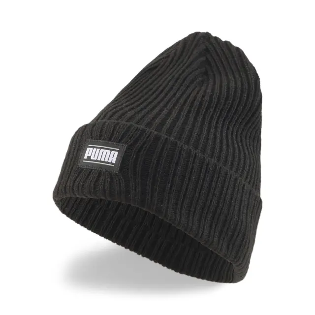 Puma Unisex Ribbed Classic Cuff Beanie Μαύρο 024038-01 (Puma) - One Size