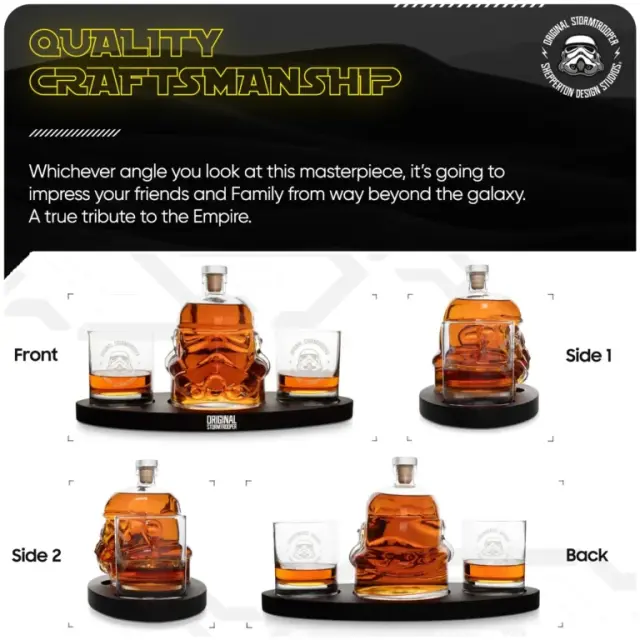 ThumbsUp® Stormtrooper 3D Helmet Decanter Set With Tray 2