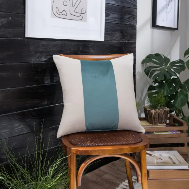 Μαξιλαροθήκη Linus 15 TEORAN 50x50cm με γέμιση 2