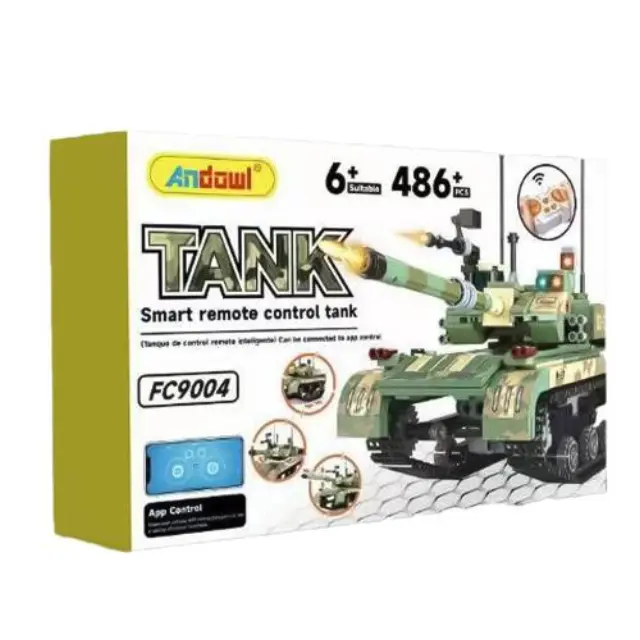 Andowl FC9004 Τηλεκατευθυνόμενο Άρμα Μάχης σε Χρώμα Πράσινο 486+τμχ 2