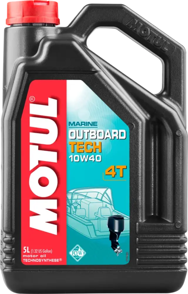 Motul Outboard Tech 10W-40 Συνθετικό Λάδι Λάδι για Τετράχρονους Εξωλέμβιους Κινητήρες 5lt