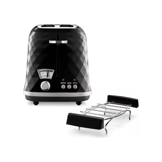 De'Longhi Φρυγανιέρα Brillante 900W Black (CTJ 2103.BK)