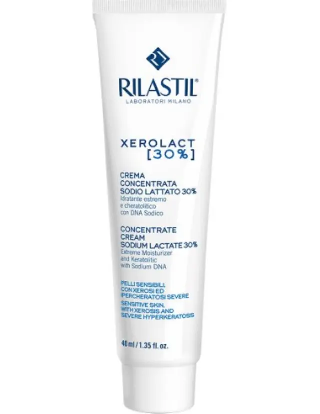RILASTIL Xerolact Concentrate Cream Sodium Lactate 30% Συμπυκνωμένη κρέμα για τη Ξηροδερμία & την έντονη Υπερκεράτωση, 40ml 2