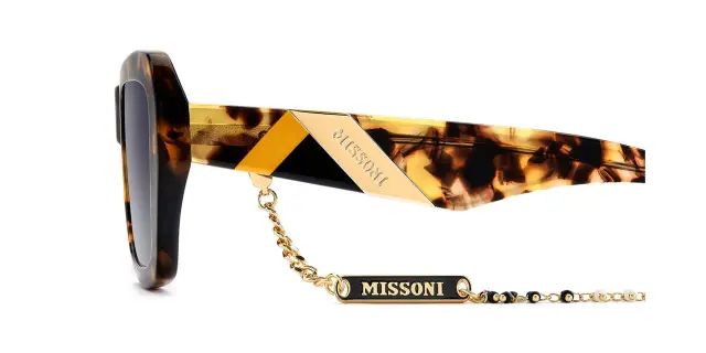 Missoni Γυναικεία Γυαλιά Ηλίου με Καφέ Ταρταρούγα Κοκκάλινο Σκελετό και Γκρι Ντεγκραντέ Φακό MIS 0193/G/S 06J/9O 3