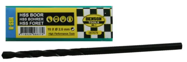 HSS drill 2.0 mm 10 pieces