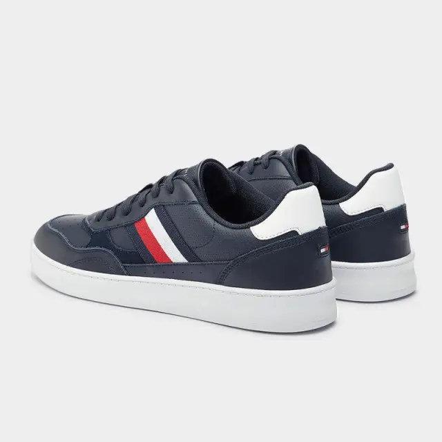 Tommy Hilfiger - Ανδρικά Sneakers Court Cupsole Retro Lth Stripes FM0FM04828-DW5 Μπλε - 46 3