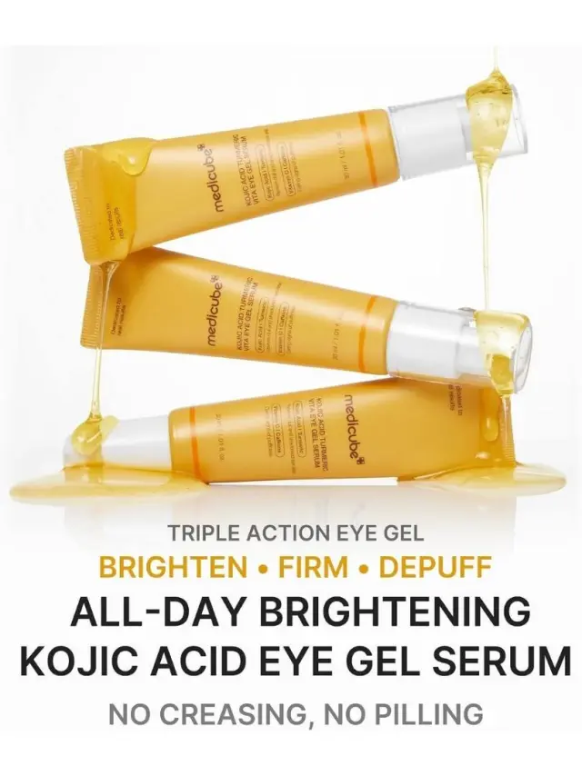 Medicube Kojic Acid Turmeric Vita Eye Gel Serum 30ml - Ορός Ματιών με Κοτζικό Οξύ για Μαύρους Κύκλους & Πρήξιμο 2