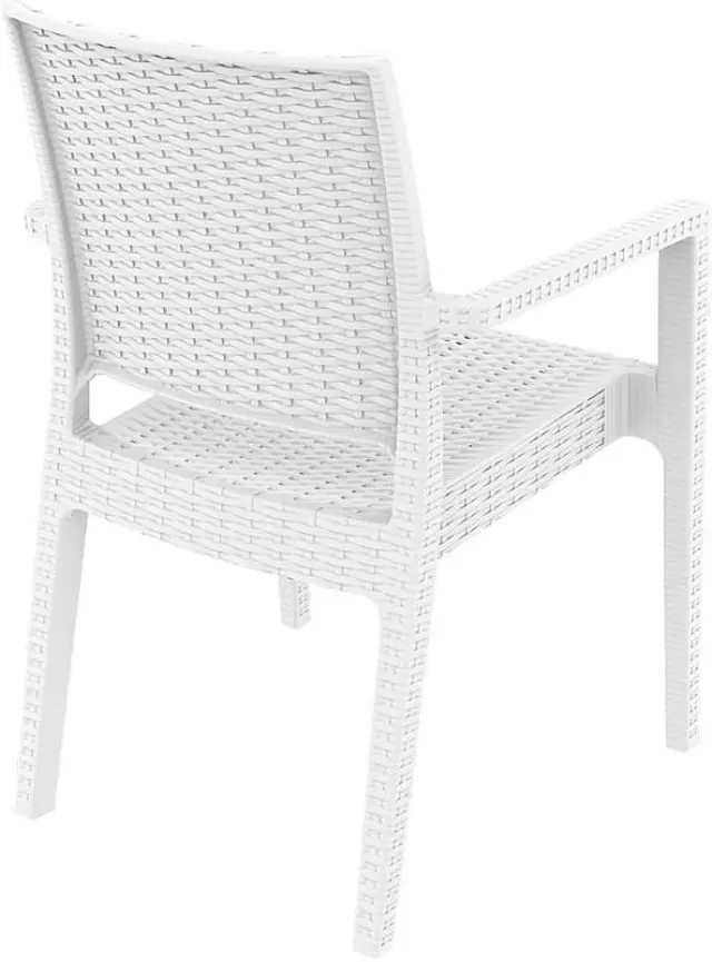 Πολυθρόνα Στοιβαζόμενη IBIZA Λευκό PP 58x59x87cm 3