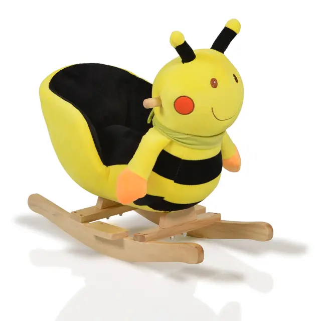 MONI TOYS - Plush rocking animal Bee WJ-635 - 3800146242244