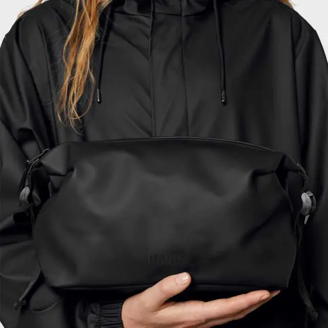Αδιάβροχο Νεσεσέρ Rains Weekend Wash Bag 15630-01 Μαύρο - One Size 2