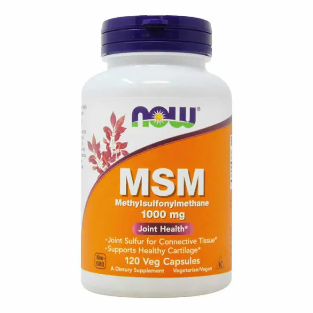 Now Foods Msm Συμπλήρωμα για την Υγεία των Αρθρώσεων 1000mg 120 φυτικές κάψουλες